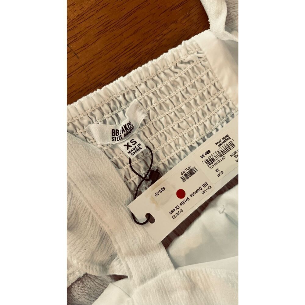 BB Dakota Ready Yacht Dress White Gauze Womens Dress Womens SZ XS New - Picture 14 of 15